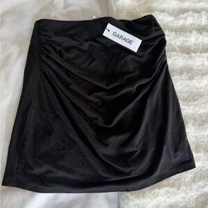 Garage Elegant Black Mini Skirt